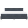 Cama Box Spring con colchón terciopelo gris oscuro 180x200 cm by , Beds and slatted bases - Ref: Foro24-3339255, Price: 531,4...