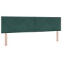 Cama Box Spring con colchón terciopelo verde oscuro 180x200 cm by , Beds and slatted bases - Ref: Foro24-3339257, Price: 546,...