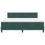 Cama Box Spring con colchón terciopelo verde oscuro 180x200 cm by , Beds and slatted bases - Ref: Foro24-3339257, Price: 546,...