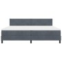 Cama Box Spring con colchón terciopelo gris oscuro 200x200 cm by , Beds and slatted bases - Ref: Foro24-3339261, Price: 561,4...