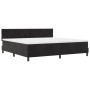 Cama Box Spring con colchón terciopelo negro 200x200 cm | Foro24.es | Tu tienda online para hogar, jardín y más Foro24.es