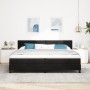 Cama Box Spring con colchón terciopelo negro 200x200 cm | Foro24.es | Tu tienda online para hogar, jardín y más Foro24.es