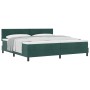 Cama Box Spring con colchón terciopelo verde oscuro 200x200 cm von , Betten und Lattenroste - Ref: Foro24-3339263, Preis: 604...