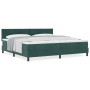 Cama Box Spring con colchón terciopelo verde oscuro 200x200 cm von , Betten und Lattenroste - Ref: Foro24-3339263, Preis: 604...