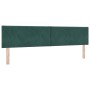 Cama Box Spring con colchón terciopelo verde oscuro 200x200 cm von , Betten und Lattenroste - Ref: Foro24-3339263, Preis: 604...