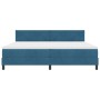 Cama Box Spring con colchón terciopelo azul oscuro 200x200 cm | Foro24.es | Tu tienda online para hogar, jardín y más Foro24.es