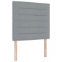 Cama Box Spring con Colchón Gris Claro 80x200 cm Tela by , Beds and slatted bases - Ref: Foro24-3339266, Price: 305,46 €, Dis...