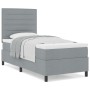 Cama Box Spring con Colchón Gris Claro 80x200 cm Tela by , Beds and slatted bases - Ref: Foro24-3339266, Price: 305,46 €, Dis...