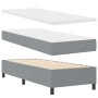 Cama Box Spring con Colchón Gris Claro 80x200 cm Tela by , Beds and slatted bases - Ref: Foro24-3339266, Price: 305,46 €, Dis...