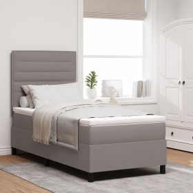 Cama con Box Spring y Colchón Taupe 80x200 cm Tela von , Betten und Lattenroste - Ref: Foro24-3339270, Preis: 347,02 €, Rabat...