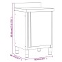 Gewerbliche Küchenschränke 3 Einheiten aus Edelstahl von vidaXL, Wiederherstellung - Ref: Foro24-3083719, Preis: 796,49 €, Ra...