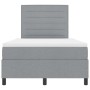 Cama con Box Spring y colchón gris claro pequeña doble tela de , Camas y somieres - Ref: Foro24-3339294, Precio: 404,49 €, De...
