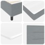 Cama con Box Spring y colchón gris claro pequeña doble tela de , Camas y somieres - Ref: Foro24-3339294, Precio: 404,49 €, De...