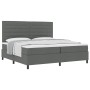 Base de cama con colchón gris oscuro 200x200 cm tela | Foro24.es | Tu tienda online para hogar, jardín y más Foro24.es