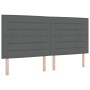Base de cama con colchón gris oscuro 200x200 cm tela | Foro24.es | Tu tienda online para hogar, jardín y más Foro24.es