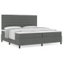 Base de cama con colchón gris oscuro 200x200 cm tela | Foro24.es | Tu tienda online para hogar, jardín y más Foro24.es