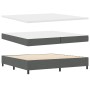 Base de cama con colchón gris oscuro 200x200 cm tela | Foro24.es | Tu tienda online para hogar, jardín y más Foro24.es