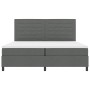 Base de cama con colchón gris oscuro 200x200 cm tela | Foro24.es | Tu tienda online para hogar, jardín y más Foro24.es