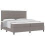 Cama con Base de Resortes Taupe con Colchón 200x200 cm Tela by , Beds and slatted bases - Ref: Foro24-3339340, Price: 715,96 ...