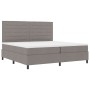 Cama con Base de Resortes Taupe con Colchón 200x200 cm Tela by , Beds and slatted bases - Ref: Foro24-3339340, Price: 715,96 ...