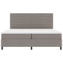 Cama con Base de Resortes Taupe con Colchón 200x200 cm Tela by , Beds and slatted bases - Ref: Foro24-3339340, Price: 715,96 ...