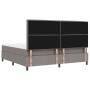 Cama con Base de Resortes Taupe con Colchón 200x200 cm Tela by , Beds and slatted bases - Ref: Foro24-3339340, Price: 715,96 ...