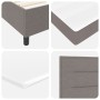 Cama con Base de Resortes Taupe con Colchón 200x200 cm Tela by , Beds and slatted bases - Ref: Foro24-3339340, Price: 715,96 ...