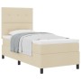 Cama con Somier Color Crema y Colchón 80x200 cm de Tela | Foro24.es | Tu tienda online para hogar, jardín y más Foro24.es