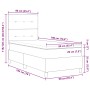 Cama con Estructura y Colchón Negro Individual Tela by , Beds and slatted bases - Ref: Foro24-3339352, Price: 321,29 €, Disco...