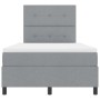 cama con base y colchón gris claro pequeña doble tela | Foro24.es | Tu tienda online para hogar, jardín y más Foro24.es