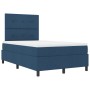 Cama tapizada y colchón azul, cama doble pequeña de tela de , Camas y somieres - Ref: Foro24-3339377, Precio: 387,38 €, Descu...