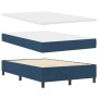 Cama tapizada y colchón azul, cama doble pequeña de tela de , Camas y somieres - Ref: Foro24-3339377, Precio: 387,38 €, Descu...