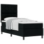 Cama con somier con colchón negro 80x200 cm de tela. by , Beds and slatted bases - Ref: Foro24-3339422, Price: 303,11 €, Disc...