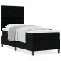 Cama con somier con colchón negro 80x200 cm de tela. by , Beds and slatted bases - Ref: Foro24-3339422, Price: 303,11 €, Disc...