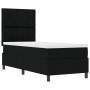 Cama con somier con colchón negro 80x200 cm de tela. by , Beds and slatted bases - Ref: Foro24-3339422, Price: 303,11 €, Disc...