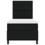 Cama con somier con colchón negro 80x200 cm de tela. by , Beds and slatted bases - Ref: Foro24-3339422, Price: 303,11 €, Disc...