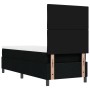 Cama con somier con colchón negro 80x200 cm de tela. by , Beds and slatted bases - Ref: Foro24-3339422, Price: 303,11 €, Disc...
