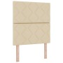 Cama con somier con colchón crema 80x200 cm tela | Foro24.es | Tu tienda online para hogar, jardín y más Foro24.es
