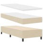 Cama con somier con colchón crema 80x200 cm tela | Foro24.es | Tu tienda online para hogar, jardín y más Foro24.es