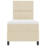 Cama con somier con colchón crema 80x200 cm tela | Foro24.es | Tu tienda online para hogar, jardín y más Foro24.es