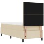 Cama con somier con colchón crema 80x200 cm tela | Foro24.es | Tu tienda online para hogar, jardín y más Foro24.es