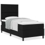 Cama con Base de Resortes y Colchón Negro Individual de Tela by , Beds and slatted bases - Ref: Foro24-3339429, Price: 326,43...