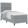 Cama con Somier y Colchón Gris Claro 90x200 cm Tela | Foro24.es | Tu tienda online para hogar, jardín y más Foro24.es