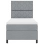 Cama con Somier y Colchón Gris Claro 90x200 cm Tela | Foro24.es | Tu tienda online para hogar, jardín y más Foro24.es