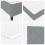 Cama con Somier y Colchón Gris Claro 90x200 cm Tela | Foro24.es | Tu tienda online para hogar, jardín y más Foro24.es