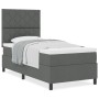 Cama Box Spring con Colchón Gris Oscuro 90x200 cm Tela | Foro24.es | Tu tienda online para hogar, jardín y más Foro24.es