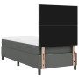 Cama Box Spring con Colchón Gris Oscuro 90x200 cm Tela | Foro24.es | Tu tienda online para hogar, jardín y más Foro24.es