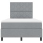 Cama Box Spring con Colchón Gris Claro Pequeña Doble Tela by , Beds and slatted bases - Ref: Foro24-3339448, Price: 406,66 €,...