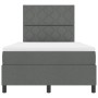 Cama Box Spring con Colchón Gris Oscuro Doble Pequeña Tela by , Beds and slatted bases - Ref: Foro24-3339449, Price: 407,49 €...