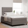 Cama Box Spring con Colchón Taupe Doble Pequeña de Tela by , Beds and slatted bases - Ref: Foro24-3339452, Price: 399,80 €, D...